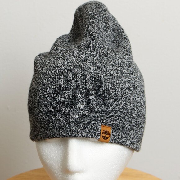 Timberland Beanie Mens OS Gray Knit Hat - Picture 2 of 6